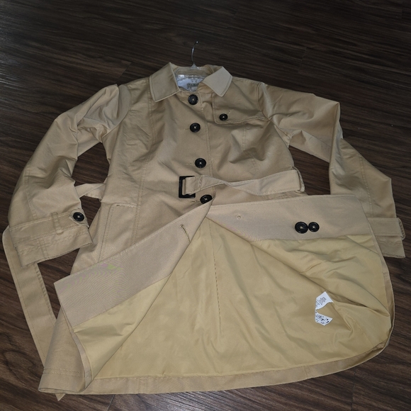 L.L. Bean Canyon Khaki Old Port Trench Coat Size Small Closet Staple Classic - Picture 11 of 11